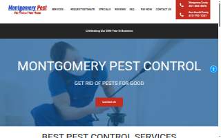 Montgomery Pest Control website