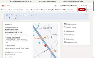 Walgreens Pharmacy of Severna Park website