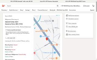 Walgreens of Severna Park website