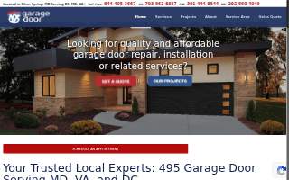 495 Garage Door of Silver Spring website