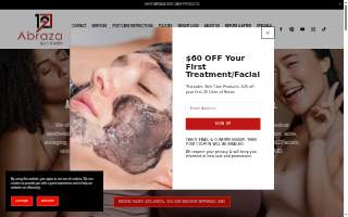 Abraza Skin Studio - Silver Spring website