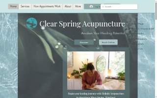 Clear Spring Acupuncture website