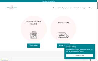 Dawgs & Paws Salon and Mobile Grooming website