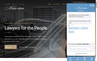 Law Offices of Maria Mena website