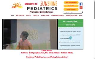 Sunshine Pediatrics LLC website