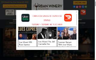The Urban Winery of Silver Spring website