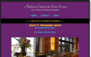 Ambrosia Caterers, LLC website