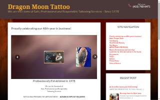 Dragon Moon Tattoo Studio Inc website