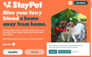 Stay Pet (Resort & Veterinary) of Towson website