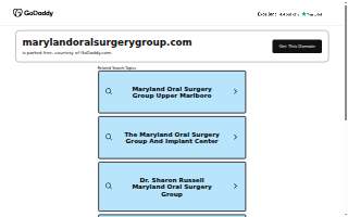 The Maryland Oral Surgery Group of South Gate website