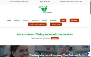 Laurel Pharmacy website