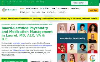 MindBodyPinnacle Health - Mental Health Care / Spravato / TMS /Medication Management/Weight Loss and Peptides. of South Laurel website