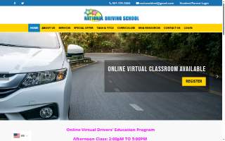 National Driving School of South Laurel website