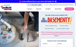 Quality 1st Basement Systems of Keansburg website