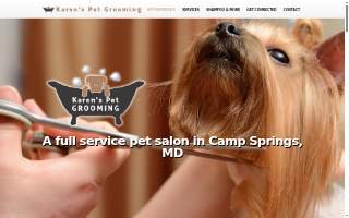 Karen's Pet Grooming website