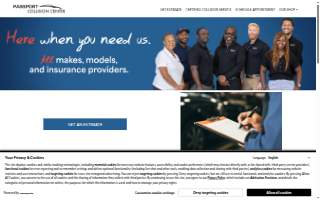 Passport Collision Center website