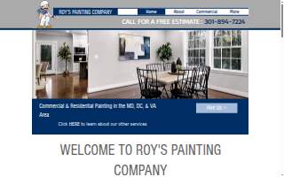 Roys Painting Co Inc of Camp Springs website