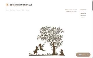 Children's Speech Therapy Services website