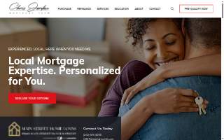 Chris Jordan Mortgage Team of Main Street Home Loans website