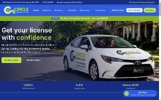 Circle Driving School website