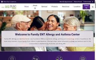 Family ENT, Allergy & Asthma Center website
