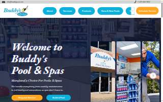 Buddy's Pool & Spas website
