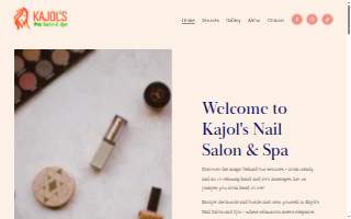 Kajol's Nail Salon & Spa website