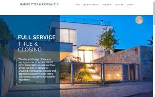 Marvel Title & Escrow website