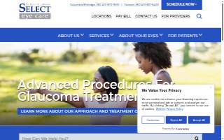 Select Eye Care website