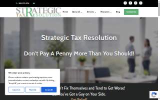 Strategic Tax Resolution website