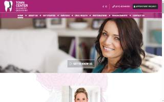 Town Center Cosmetic Dentistry of Towson website