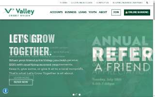 Valley Credit Union of Bozeman website