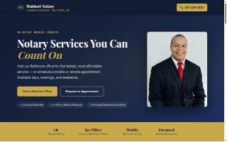 Waldorf Notary of Cockeysville website
