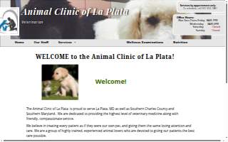 Animal Clinic of La Plata website