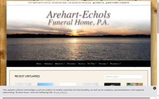Arehart-Echols Funeral Home PA website