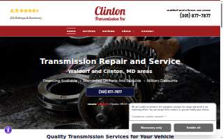 Clinton Transmission website