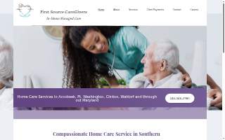 First Source Caregivers website