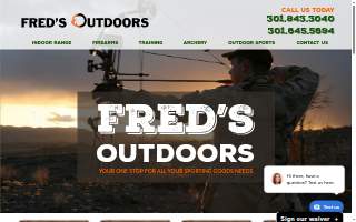 Fred's Outdoors website