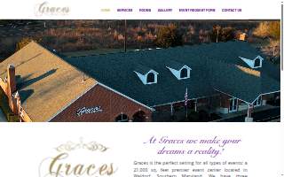 Graces Event Center website