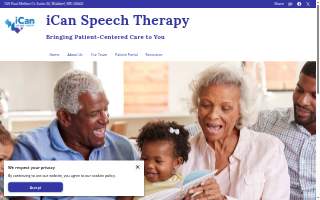 iCan Speech Therapy website