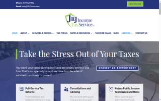 JRJ Income Tax Services website