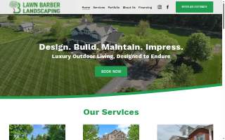 Lawn Barber Landscaping website