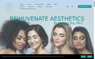 Rejuvenation Med Spa website