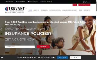 Trevant Insurance Agency website