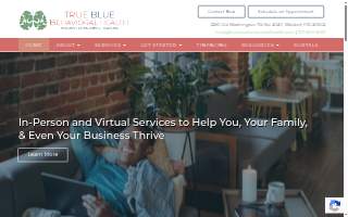 True Blue Behavioral Health website