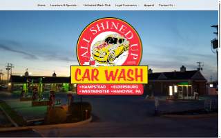 All Shined Up Car Wash website