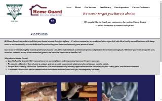 Home Guard Termite, Pest, and Home Services website