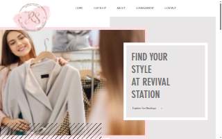 Revival Station Consignment Boutique website