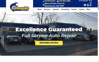 Schnauble Automotive website