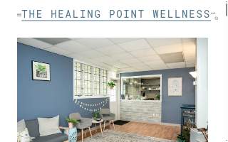 The Healing Point Wellness website
